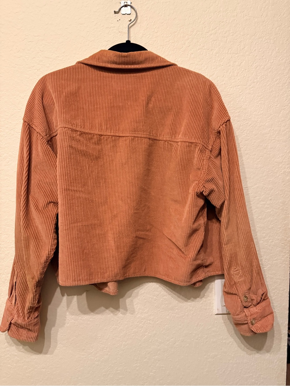 American Eagle Outfitters Cropped Corduroy Jacket - Blush Pink